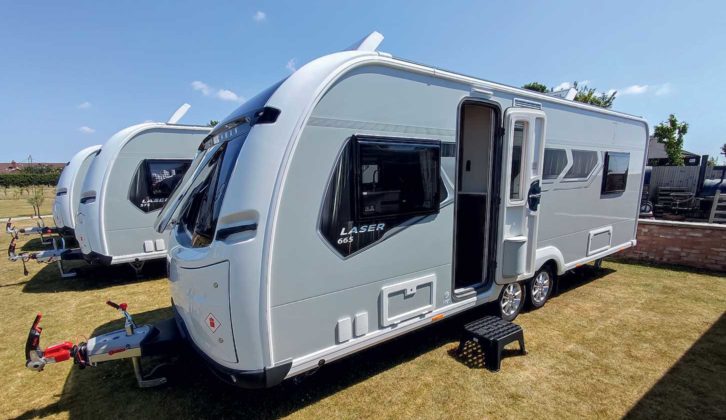 Coachman Laser 665 pitched up