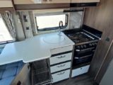 Kitchen worktop, oven and sink