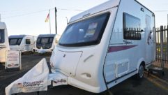 Elddis Xplore 302 on forecourt