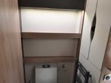 Toilet and alde radiator in washroom