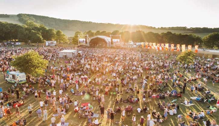 Crowd at a music festival