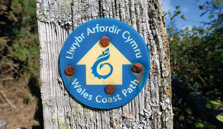 Wales Coast Path sign