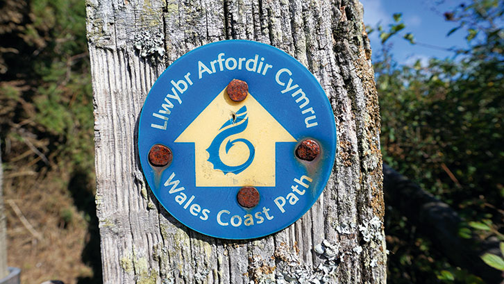 Wales Coast Path sign