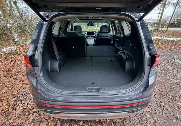Open boot of Hyundai Santa FE Ultimate