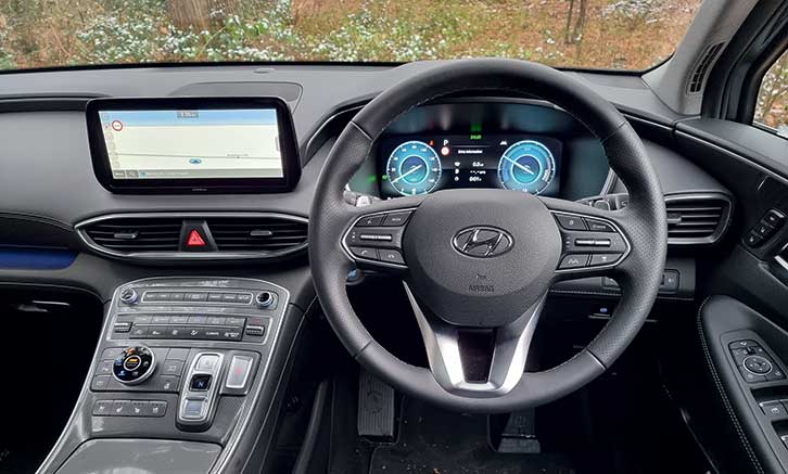 Cabin of Hyundai Santa FE Ultimate