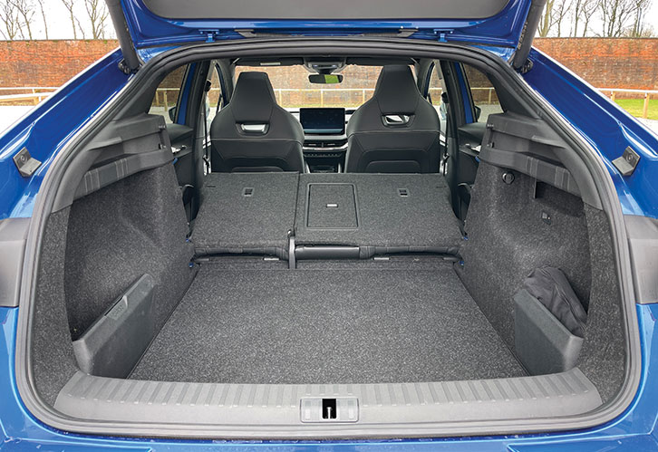 Boot space in Škoda Enyaq Coupé