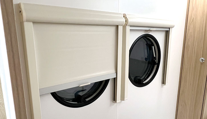 Porthole-style windows