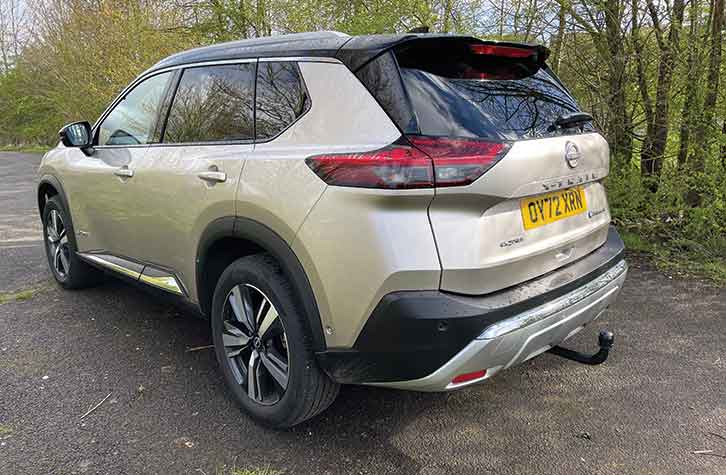 Rear view of X-Trail