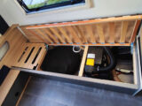 Underseat locker with heater