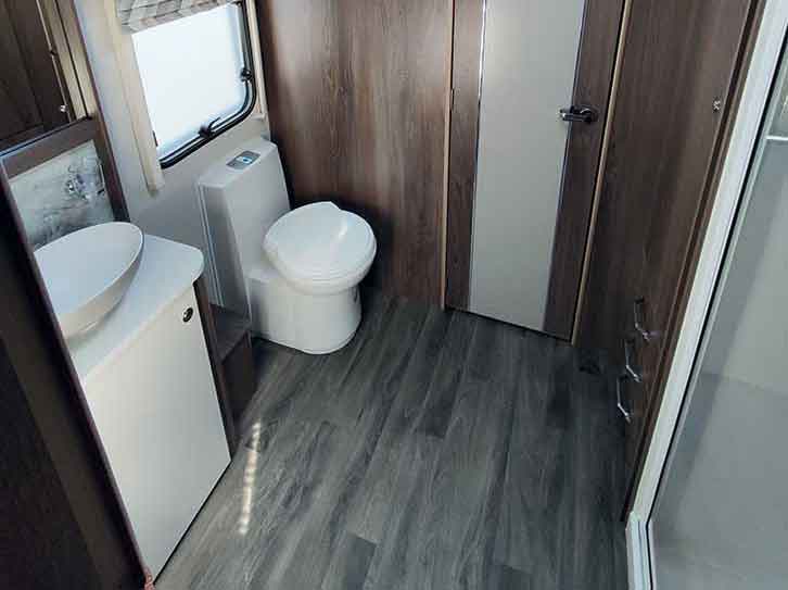 Washroom in Coachman Laser 665