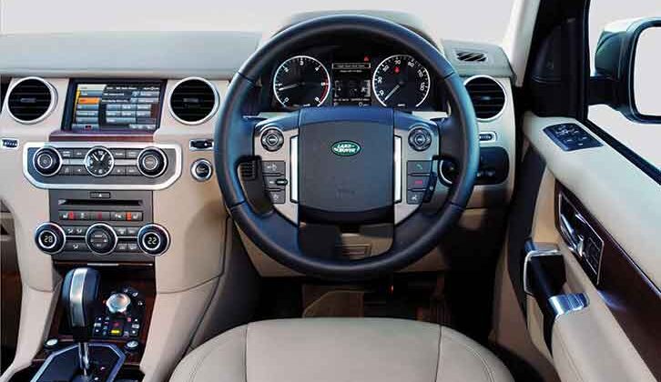 Interior of Land Rover Discovery 4