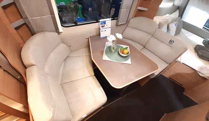 Dinette in Knaus 580 QS 60th Edition