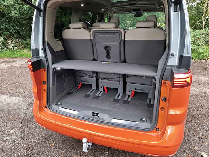 Boot of VW Multivan