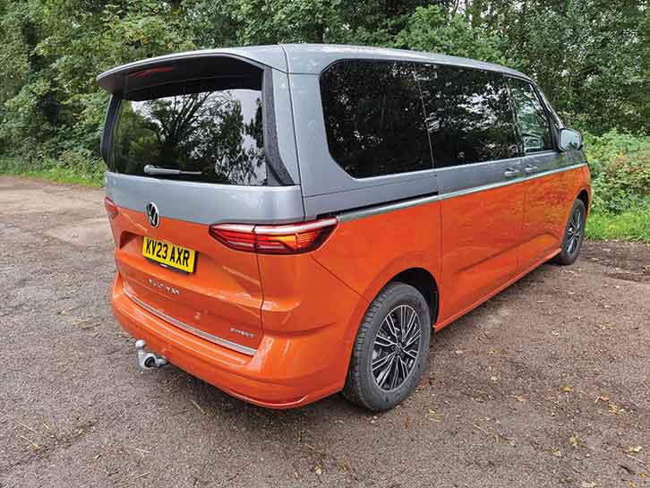 Rear view of VW Multivan