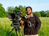 Hamza Yassin with camera