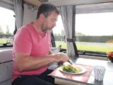 Eating in caravan