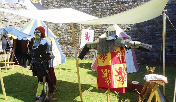 Reenactors at Beaumaris Castle
