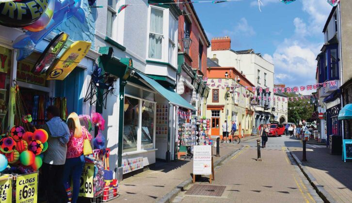 Tenby’s traditional seaside shops and pubs