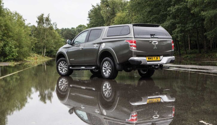 Mitsubishi L200 Double Cab from the rear