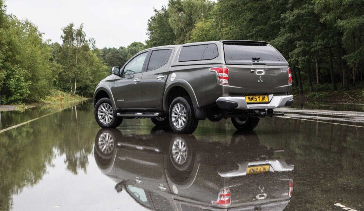 Mitsubishi L200 Double Cab from the rear