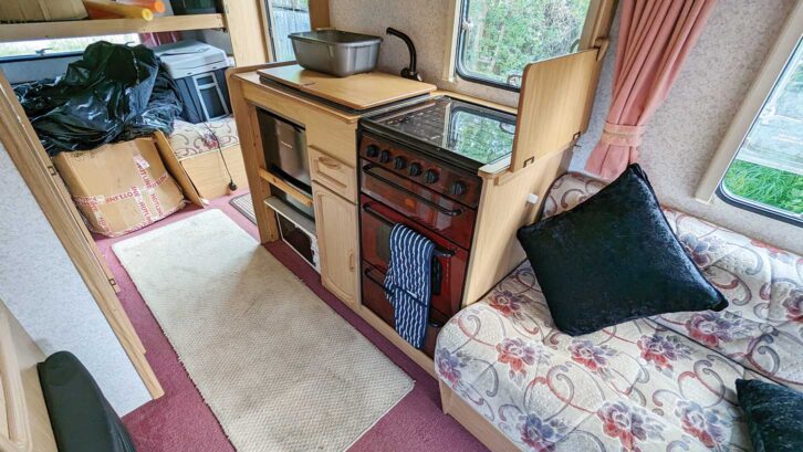 Kitchen area in the Bailey