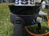 A kettle on a Cadac Safari