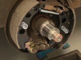 Fitting new brakes shoes and return springs