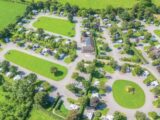 An aerial view of Old Oaks