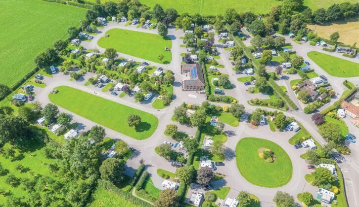 An aerial view of Old Oaks