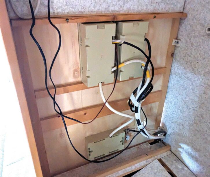 Wiring in the tourer