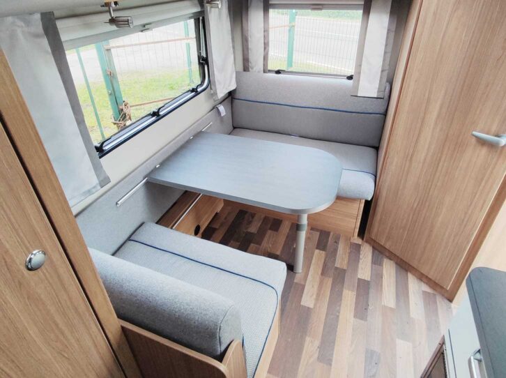 Lounge with parallel settees