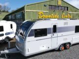 The Adria outside Downtide Caravans