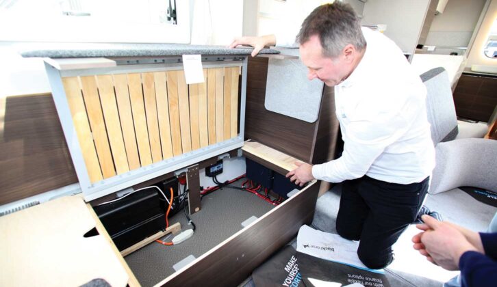 Dealer explaining how the tourer works