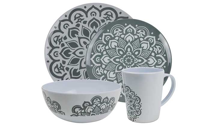 Leisurewize 16-piece Melamine Crockery Set