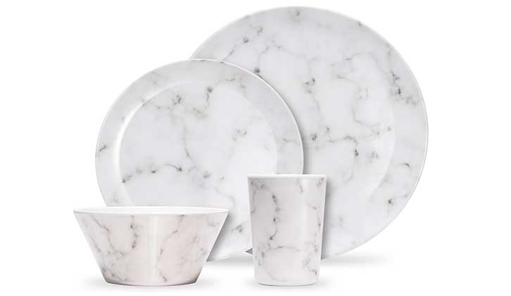 VonShef Melamine Dinnerware Set
