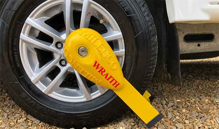 Milenco Wraith Wheel Clamp
