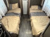 The fixed single beds in the Coachman Lusso III
