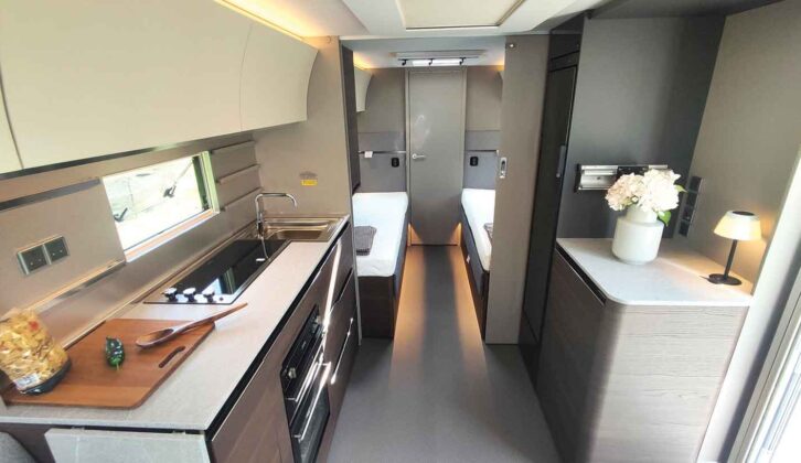 The interior of the tourer