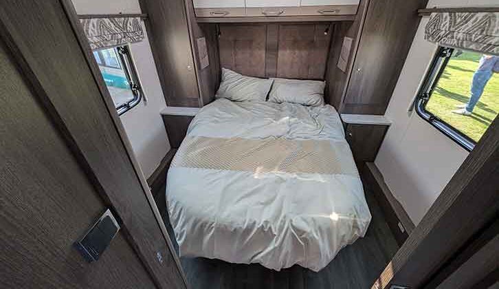 The island bed in the Coachman Laser 845 Xtra