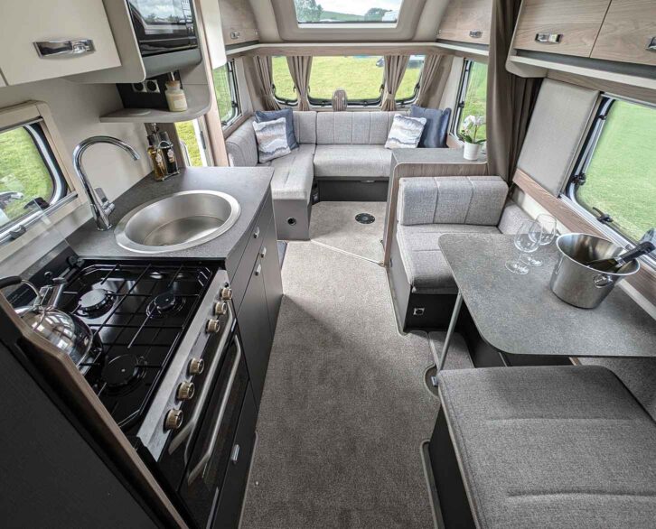 The interior of the Sprite Exclusive Quattro MB