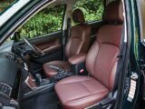 The front seats of the Forester