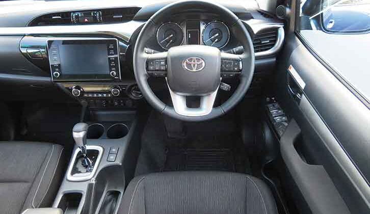 The cab in the Hilux