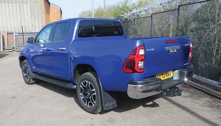 The Hilux from the rear