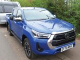 The Toyota Hilux towing