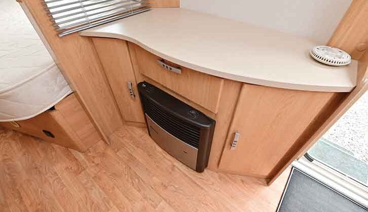 The work surface and Truma dual-fuel heater