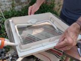 Applying the sealant to the vent