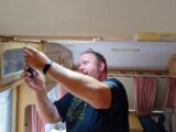 Screwing the vent into place