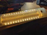 The reassembled light fitting
