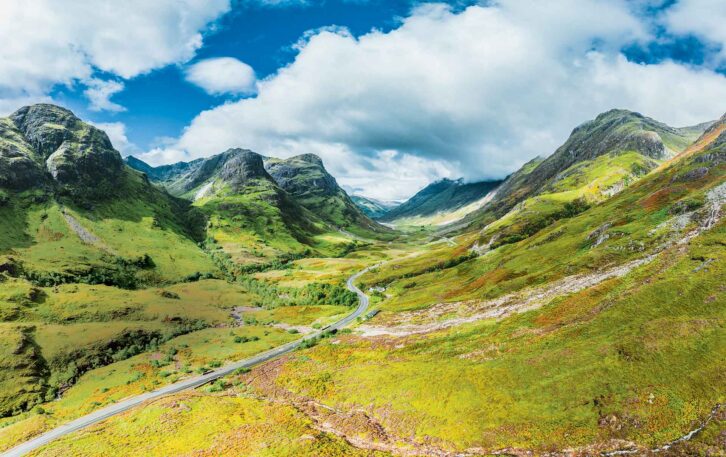 The scenery at Glencoe