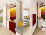 The optional multifunctional wall in the Beachy 420+